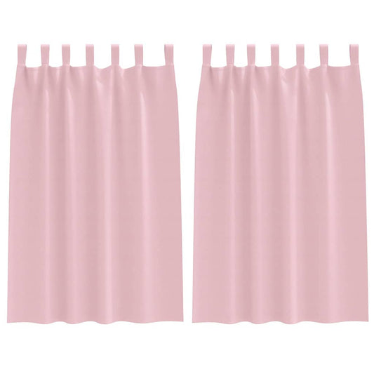 Cortinas Blackout com Argolas 2 pcs Rosa bebé 175 x 140 cm