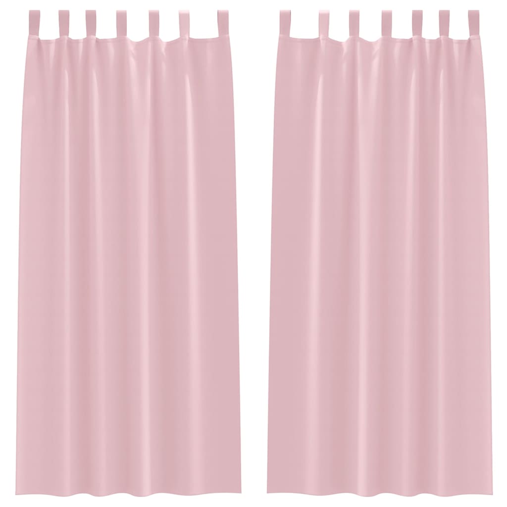 Cortinas opacas com cortinas Rosa bebé Poliéster