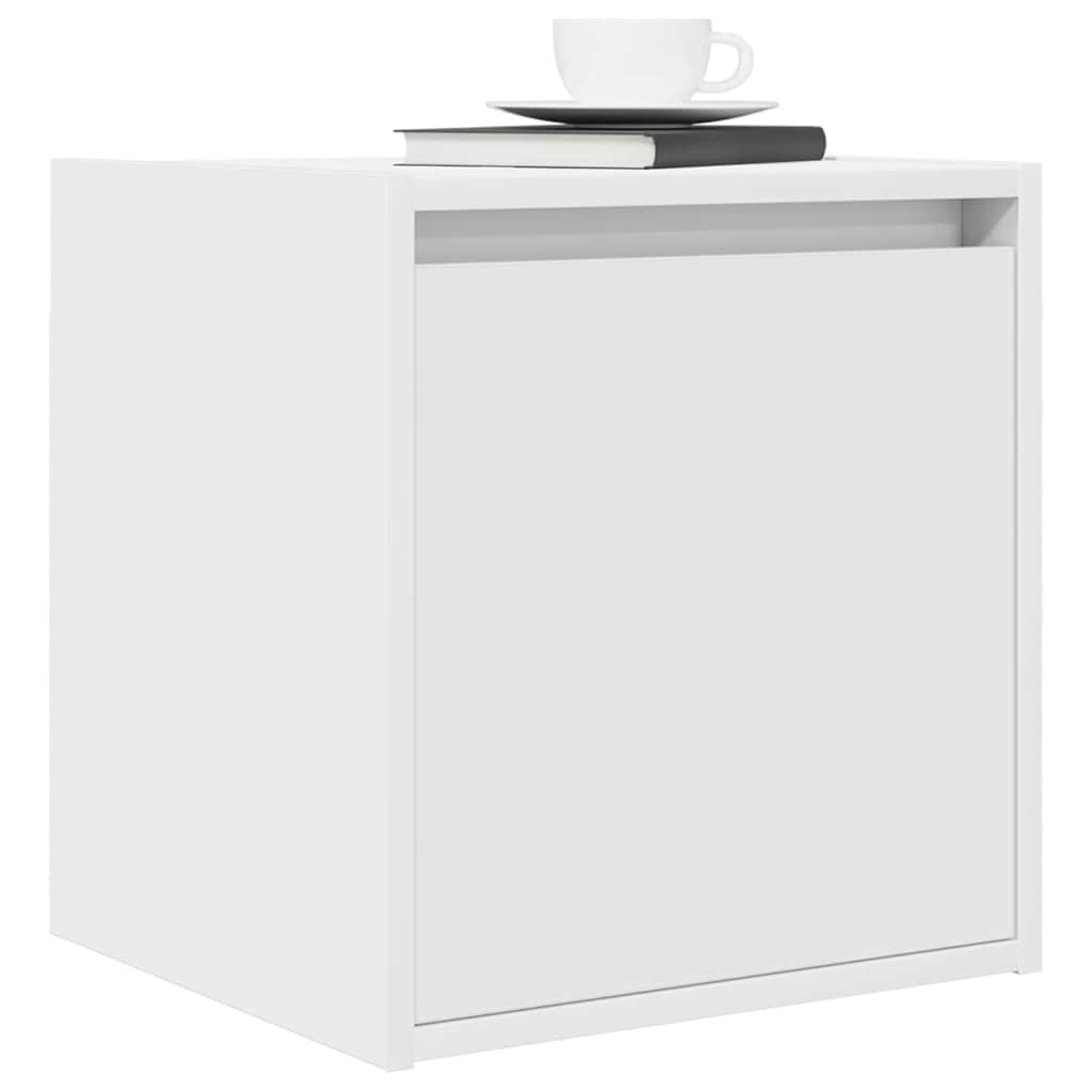 Mesas de cabeceira de parede 2 pcs 38x34x40cm branco