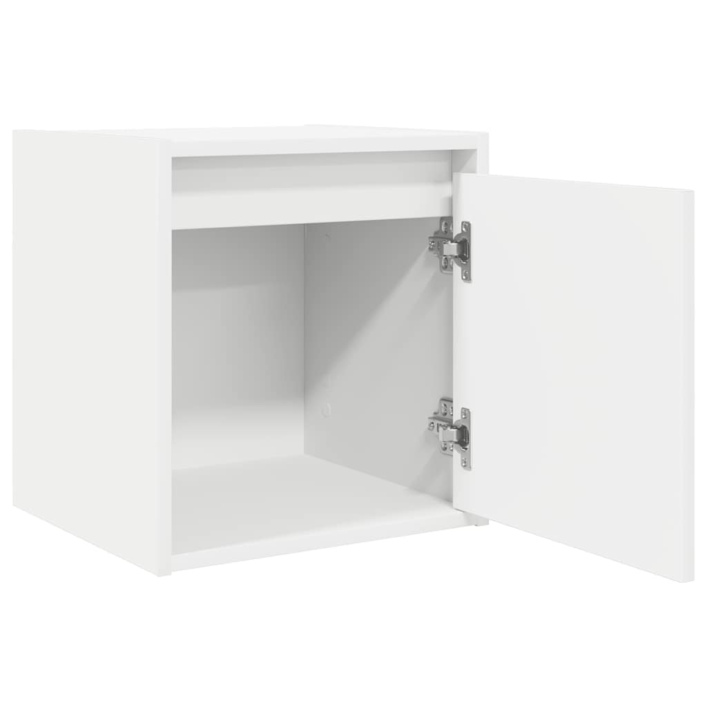 Mesas de cabeceira de parede 2 pcs 38x34x40cm branco