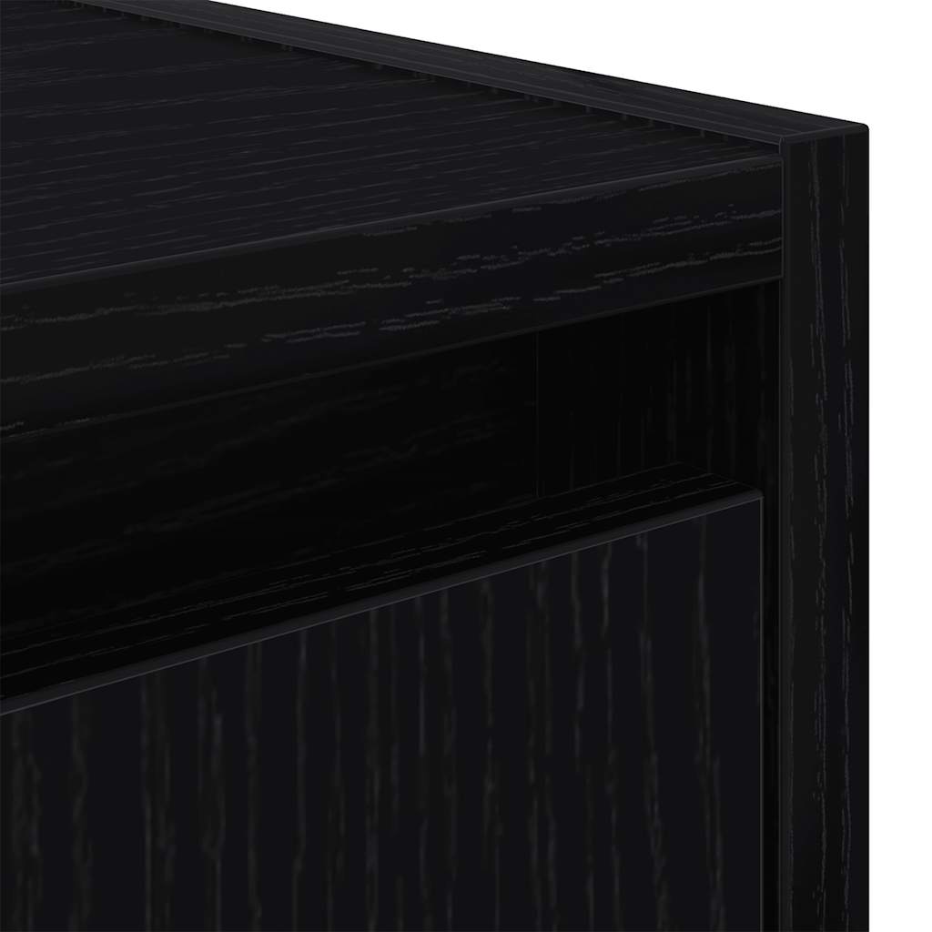 Mesa de cabeceira de parede 38x34x40 cm preto