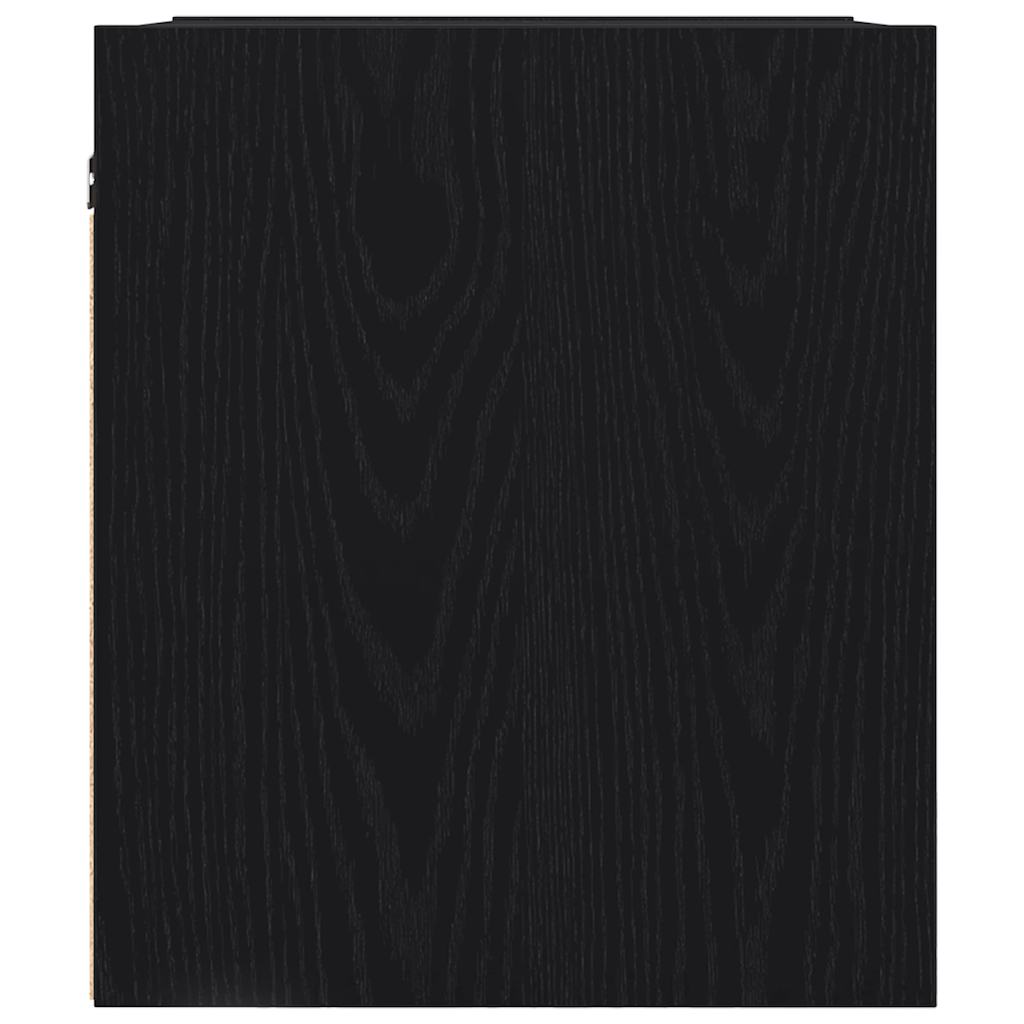 Mesas de cabeceira de parede 2 pcs 38x34x40 cm preto