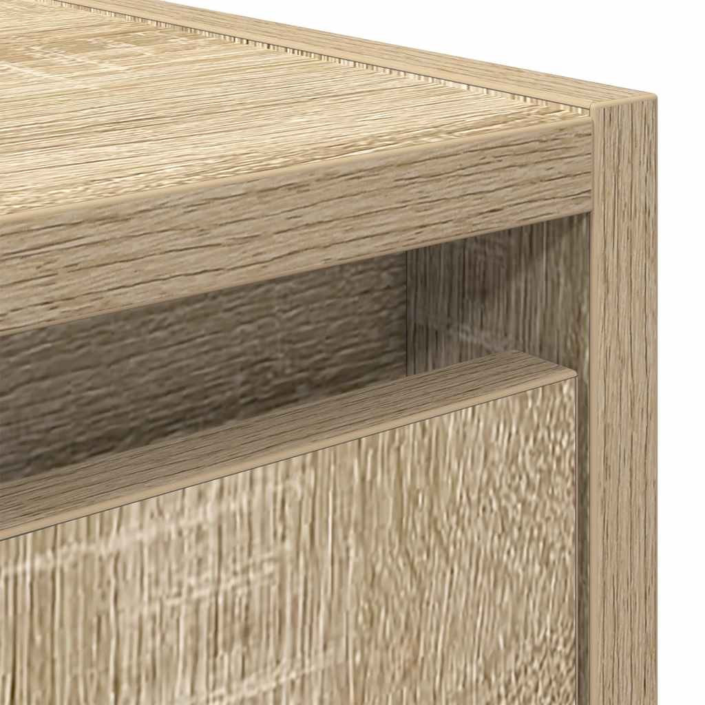 Mesa de cabeceira de parede 38x34x40 cm carvalho sonoma
