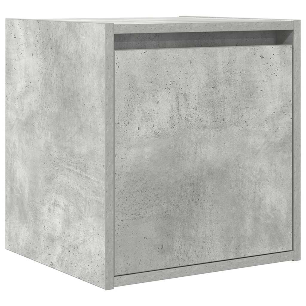 Mesas de cabeceira parede 2 pcs 38x34x40 cm cinza cimento
