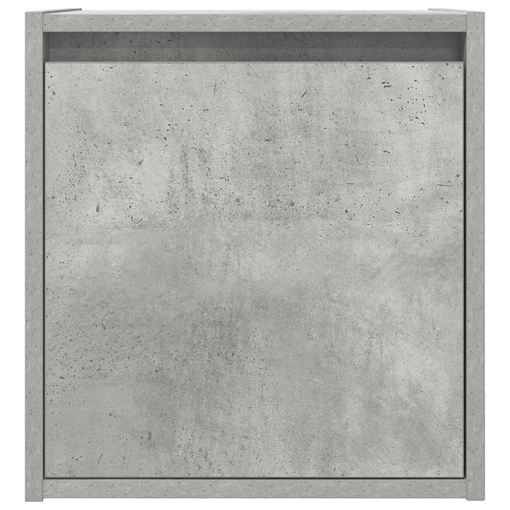 Mesas de cabeceira parede 2 pcs 38x34x40 cm cinza cimento