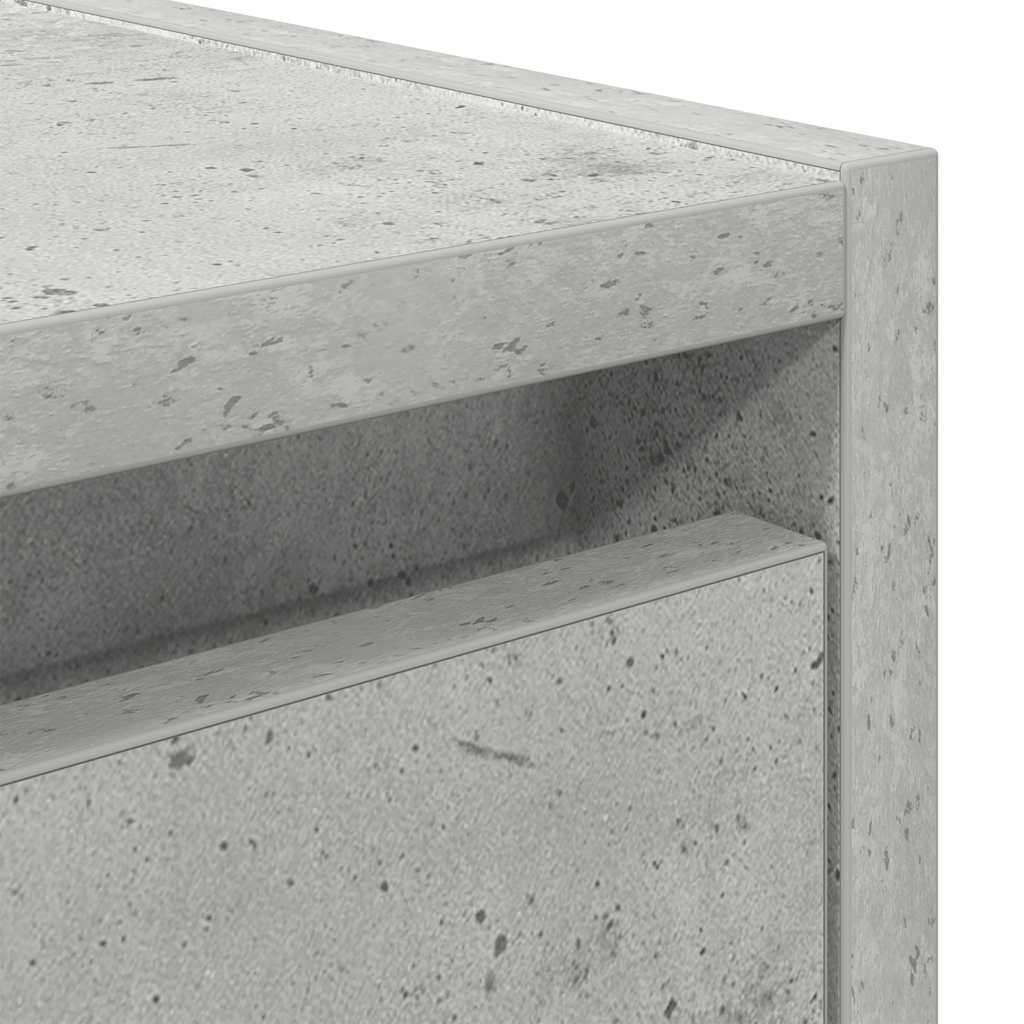 Mesas de cabeceira parede 2 pcs 38x34x40 cm cinza cimento