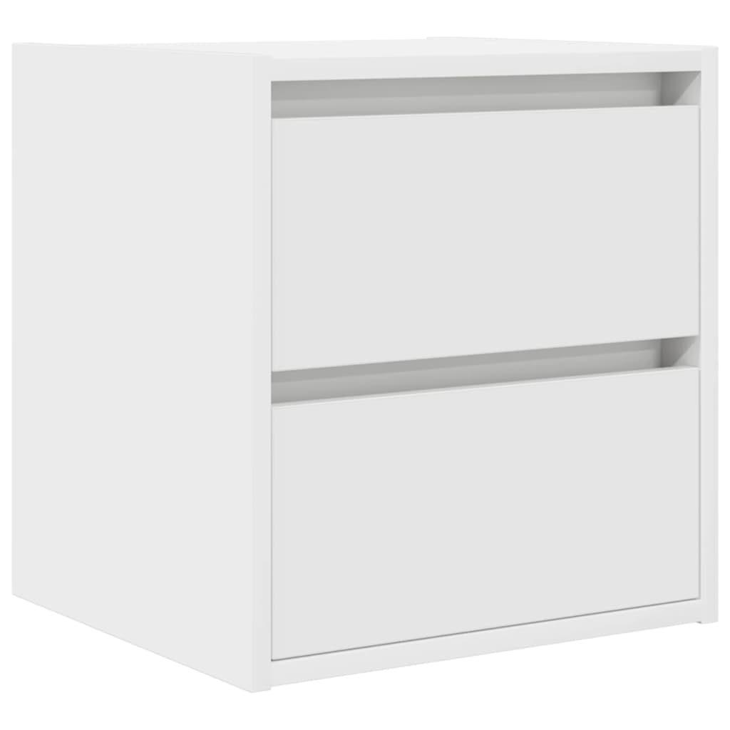 Mesas de cabeceira de parede 2 pcs 38x34x40cm branco