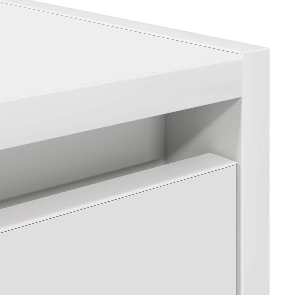 Mesas de cabeceira de parede 2 pcs 38x34x40cm branco