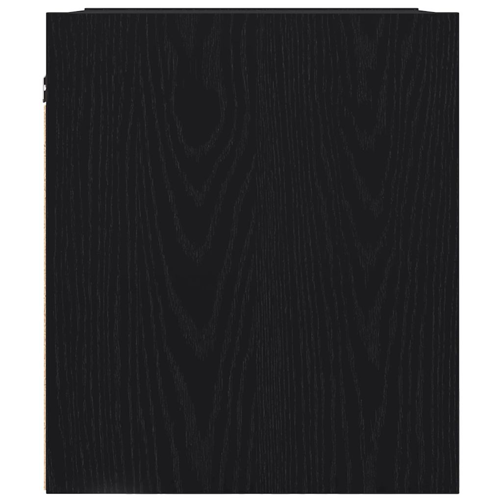 Mesas de cabeceira de parede 2pcs 38x34x40 cm carvalho preto