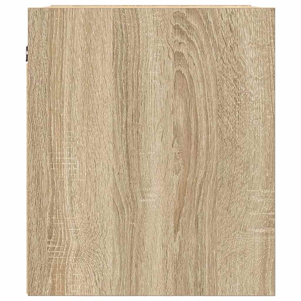 Mesas de cabeceira de parede 2 pcs 38x34x40 cm carvalho sonoma