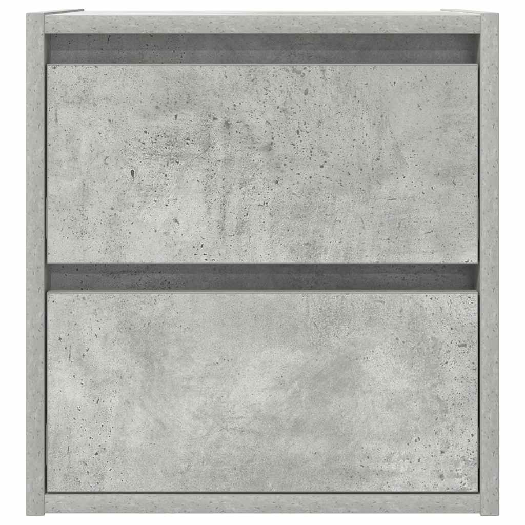 Mesas de cabeceira parede 2 pcs 38x34x40 cm cinza cimento