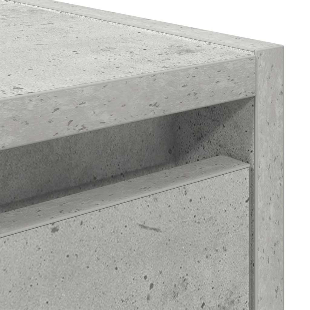 Mesas de cabeceira parede 2 pcs 38x34x40 cm cinza cimento