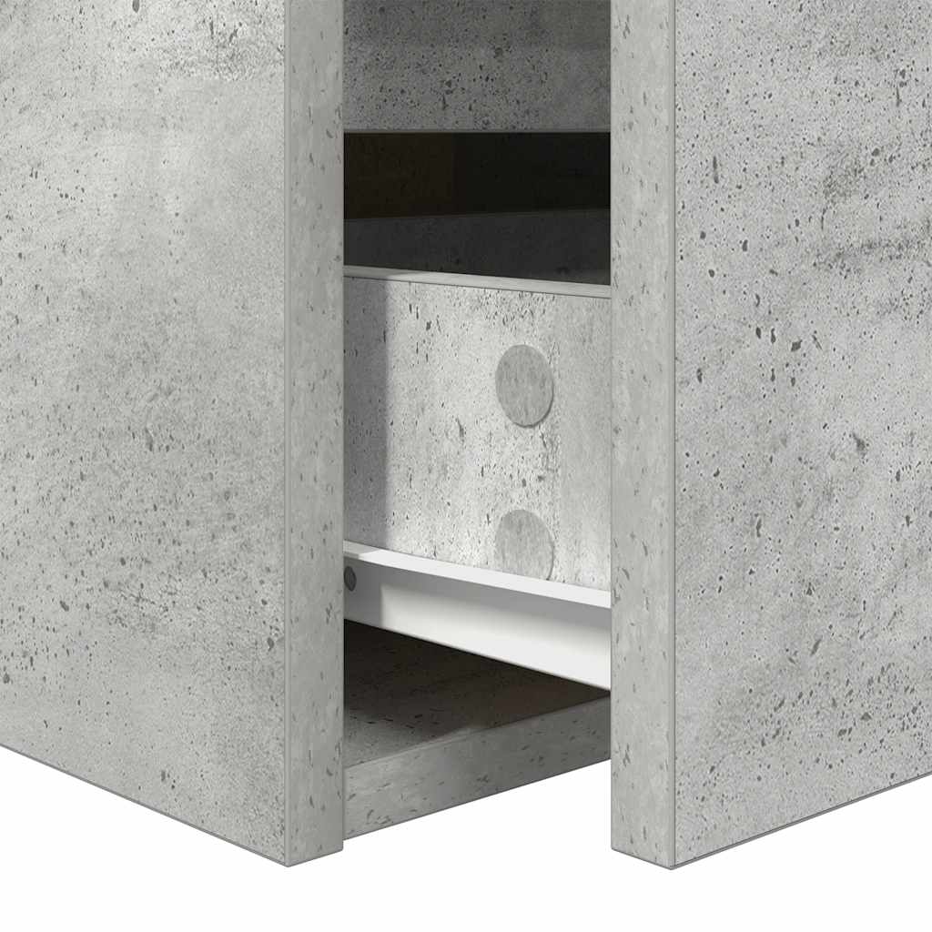 Mesas de cabeceira parede 2 pcs 38x34x40 cm cinza cimento