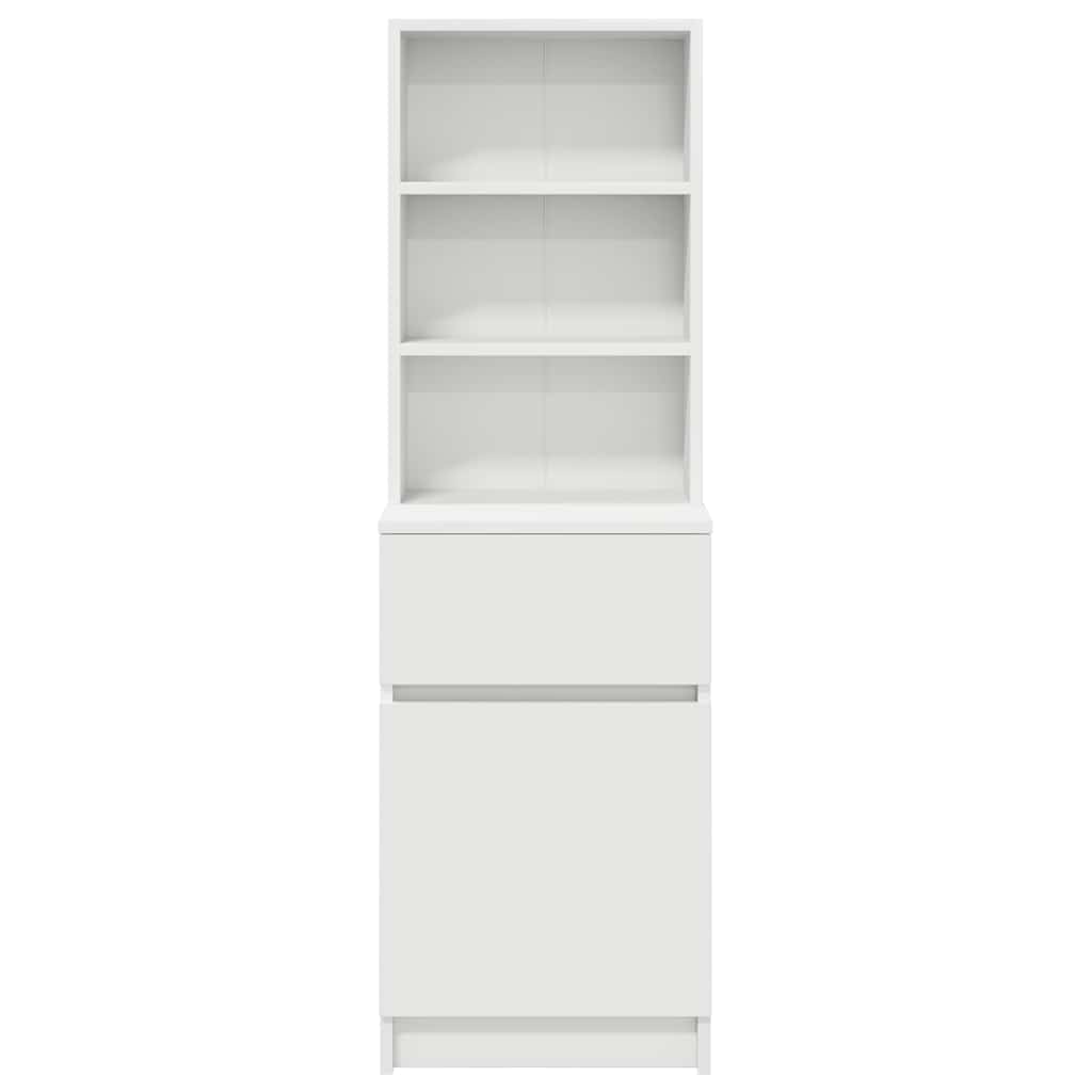 Mesa de cabeceira 39x35x125 cm derivados de madeira branco