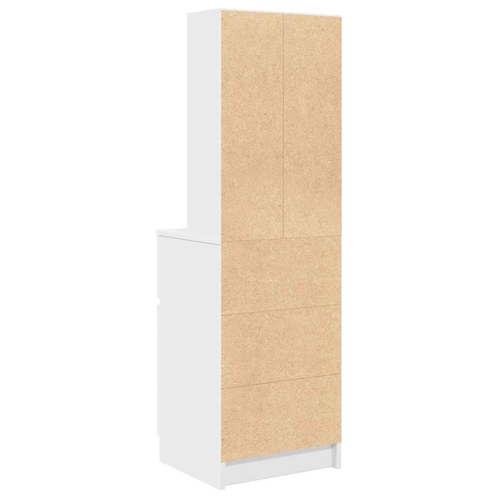 Mesa de cabeceira 39x35x125 cm derivados de madeira branco