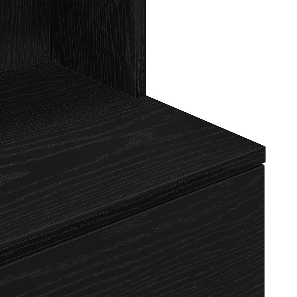 Mesa de cabeceira 39x35x125 cm derivados de madeira preto