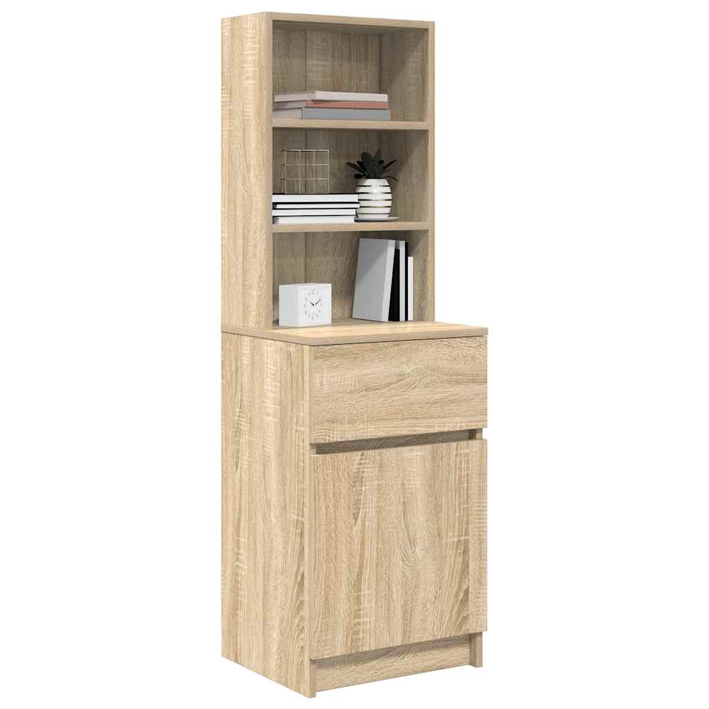 Mesa cabeceira 39x35x125 cm derivados madeira carvalho sonoma
