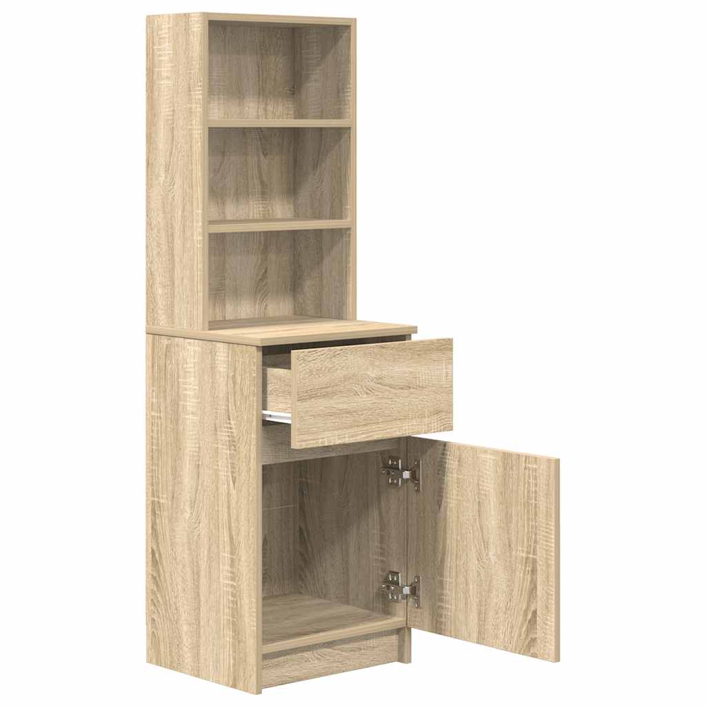 Mesa cabeceira 39x35x125 cm derivados madeira carvalho sonoma