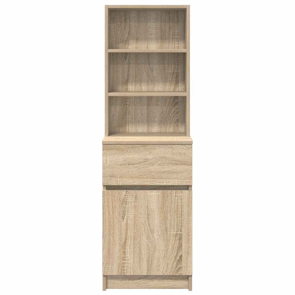 Mesa cabeceira 39x35x125 cm derivados madeira carvalho sonoma