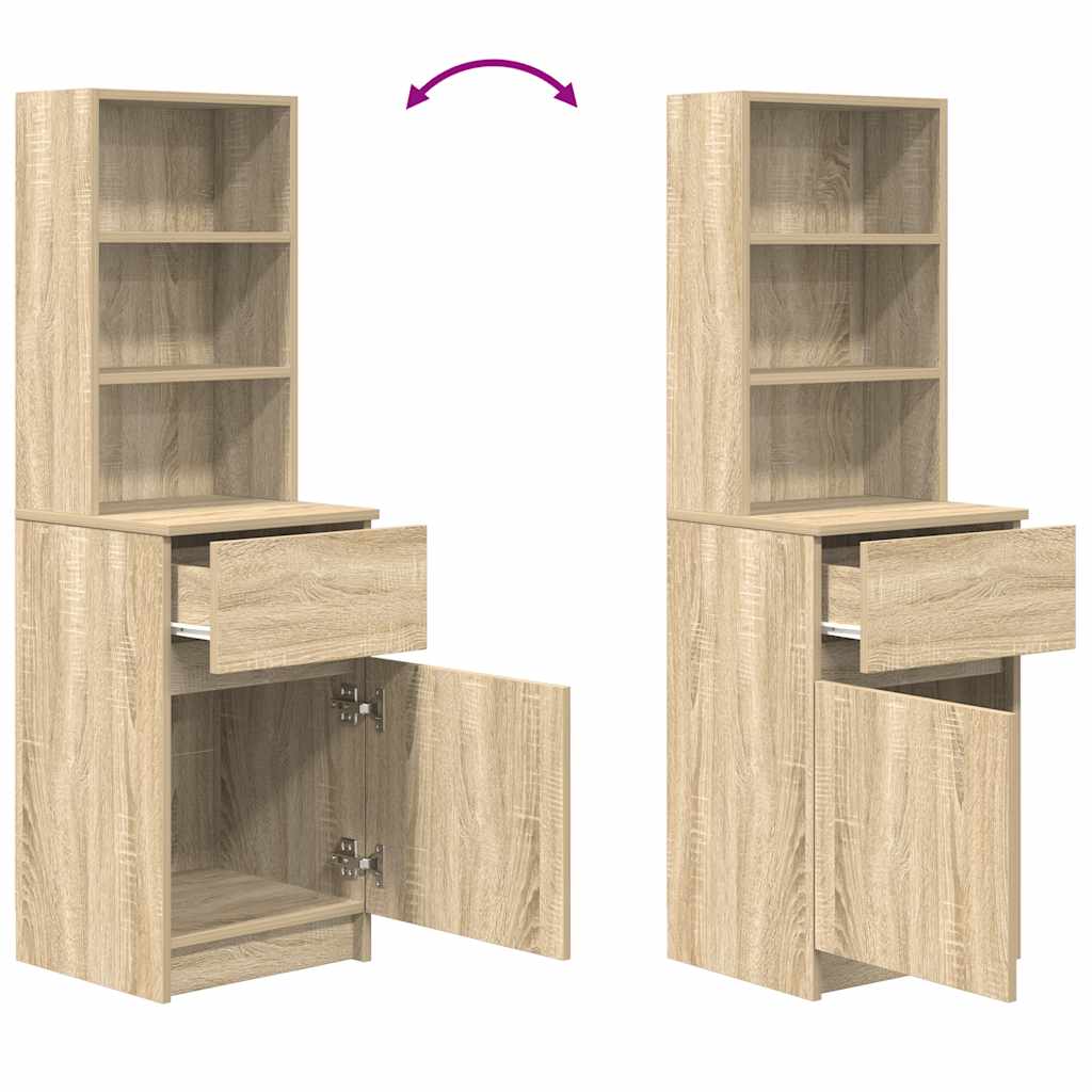 Mesa cabeceira 39x35x125 cm derivados madeira carvalho sonoma
