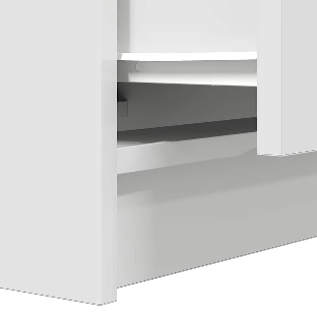Mesas de cabeceira com 2 gavetas 2 pcs 38x34x80 cm branco