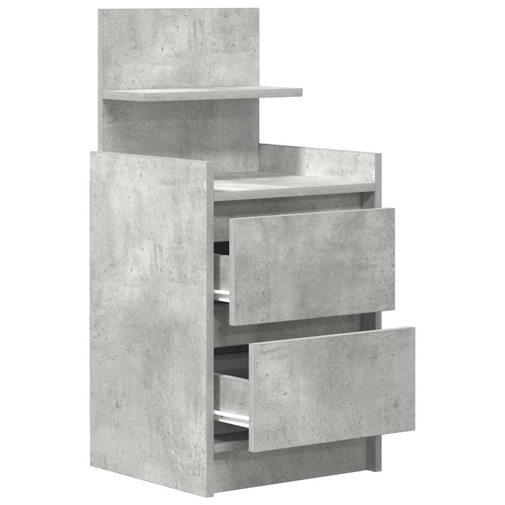 Mesas de cabeceira com 2 gavetas 2 pcs 38x34x80 cm