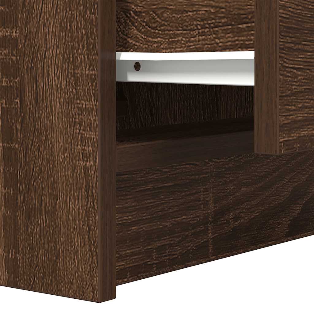 Mesas de cabeceira com 2 gavetas 2 pcs 38x34x80 cm