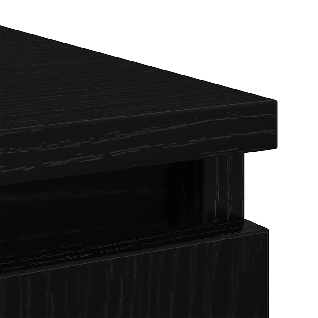 Aparador com gavetas derivados de madeira carvalho preto