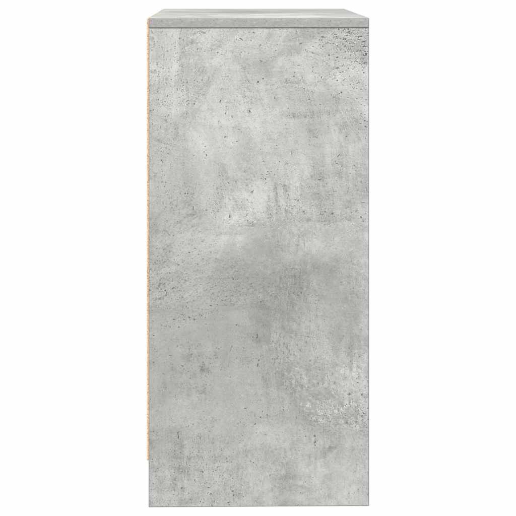 Aparador 57x34x76 cm derivados de madeira cinza cimento