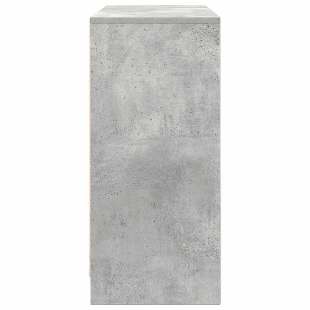 Aparador 85x34x76 cm derivados de madeira cinzento cimento