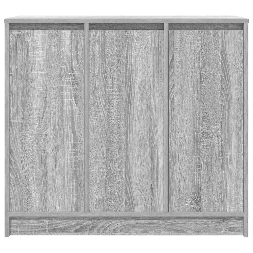 Aparador 85x34x76 cm derivados de madeira cinzento sonoma