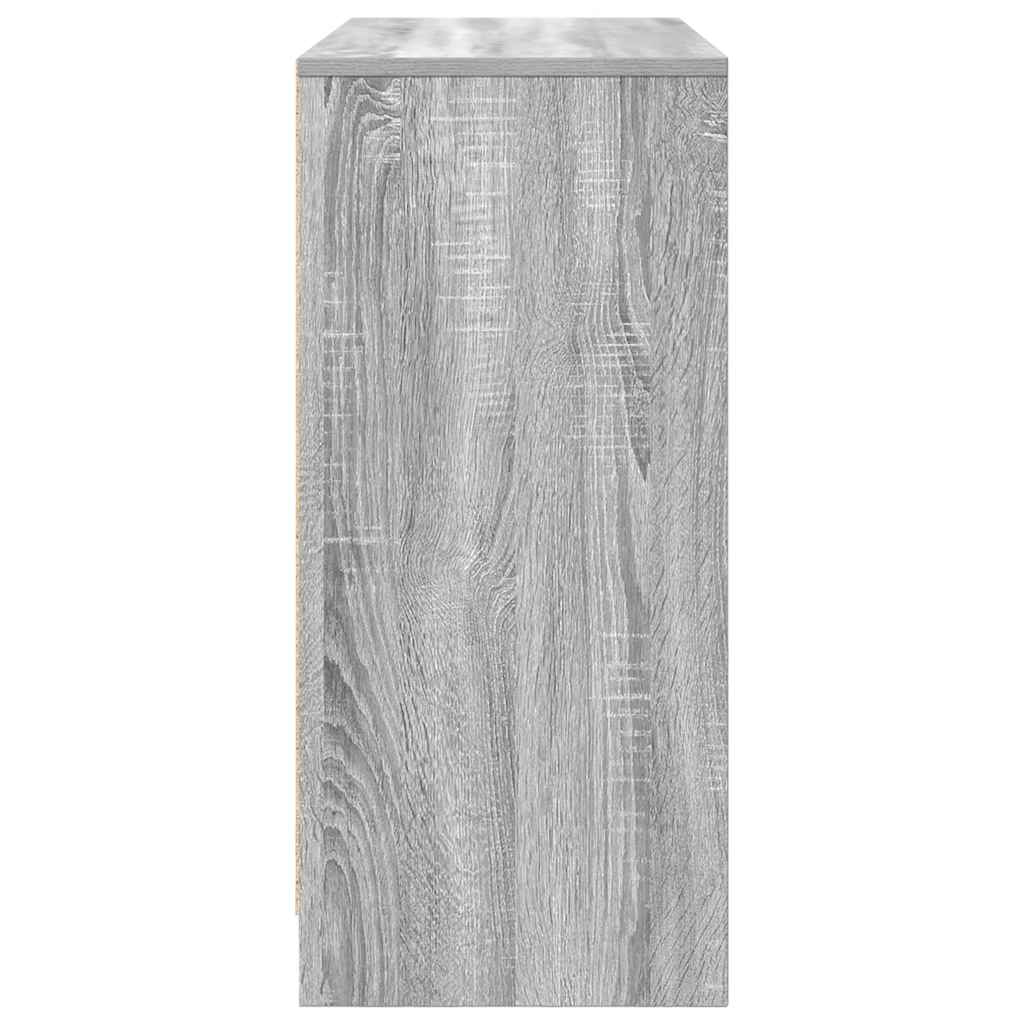 Aparador 85x34x76 cm derivados de madeira cinzento sonoma