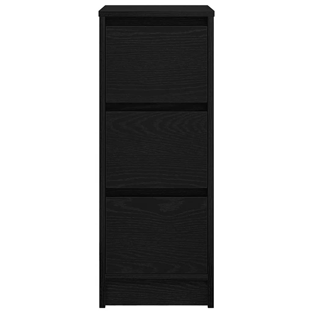 Aparador 29,5x34x76 cm derivados de madeira carvalho preto