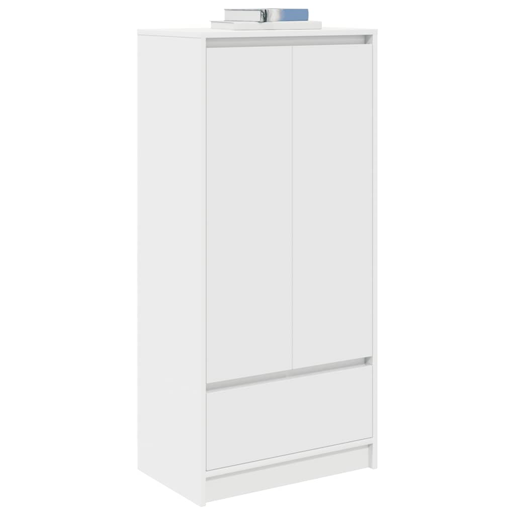 Armário com gaveta 55,5x34x119,5 cm derivados madeira branco