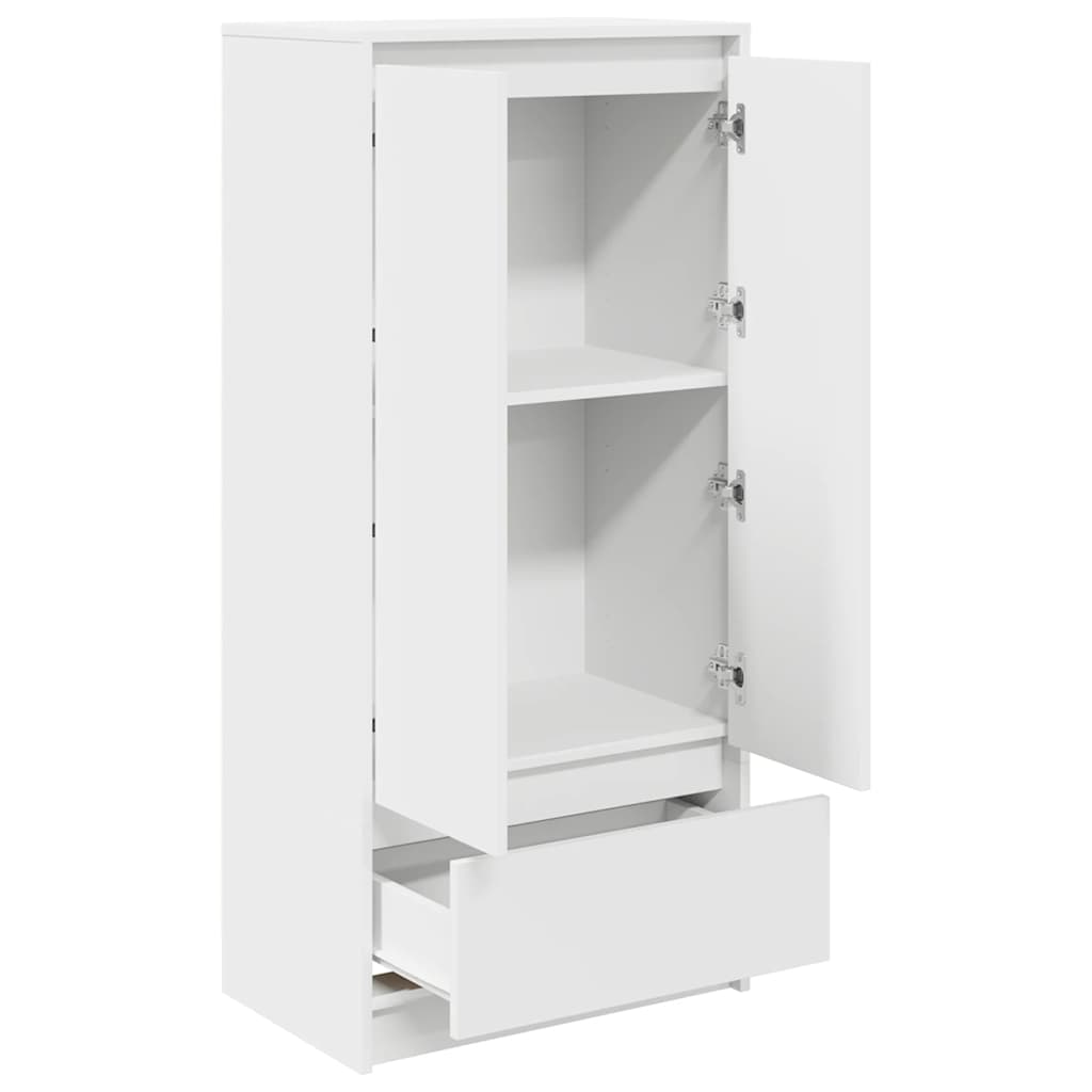 Armário com gaveta 55,5x34x119,5 cm derivados madeira branco