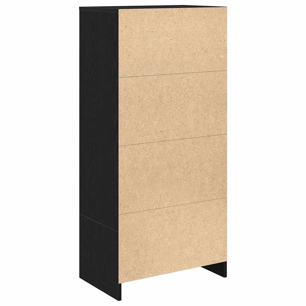 Armário com gaveta 55,5x34x119,5 cm carvalho preto
