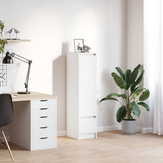 Aparador alto 29,5x34x119,5cm derivados de madeira branco