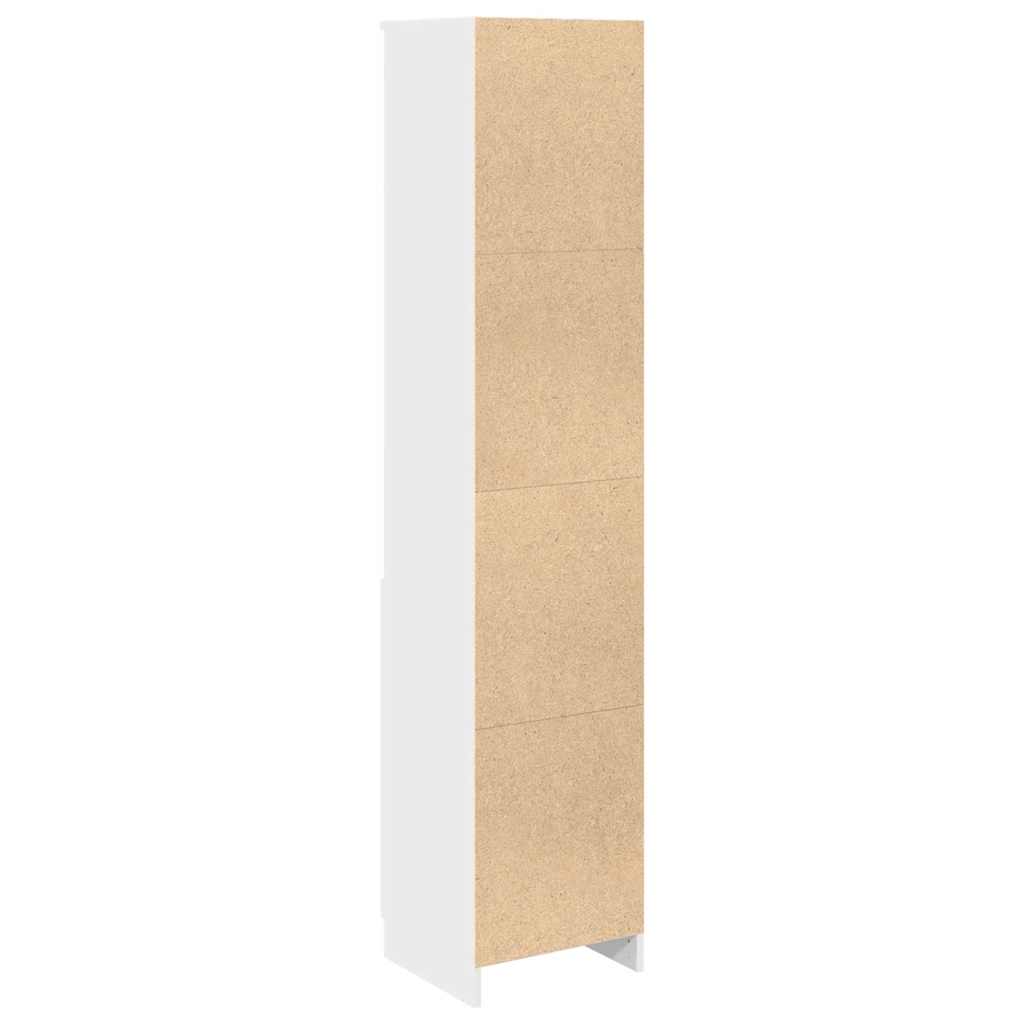 Aparador alto 37,5x35x180 cm derivados de madeira branco