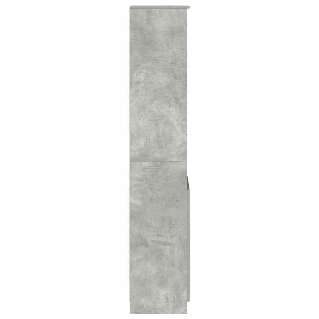 Aparador alto 37,5x35x180 cm derivados madeira cinzento-cimento