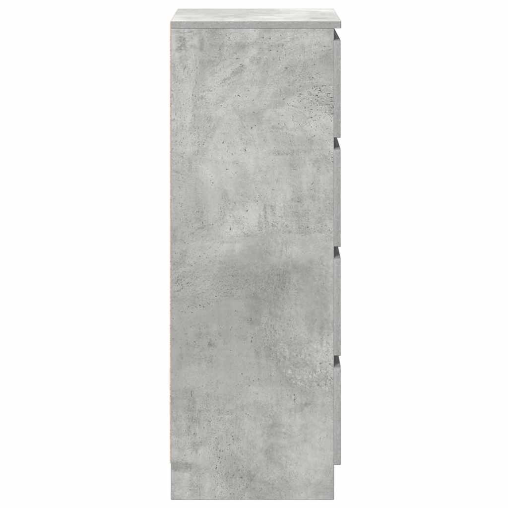 Aparador 37,5x35x99 cm derivados de madeira cinza cimento