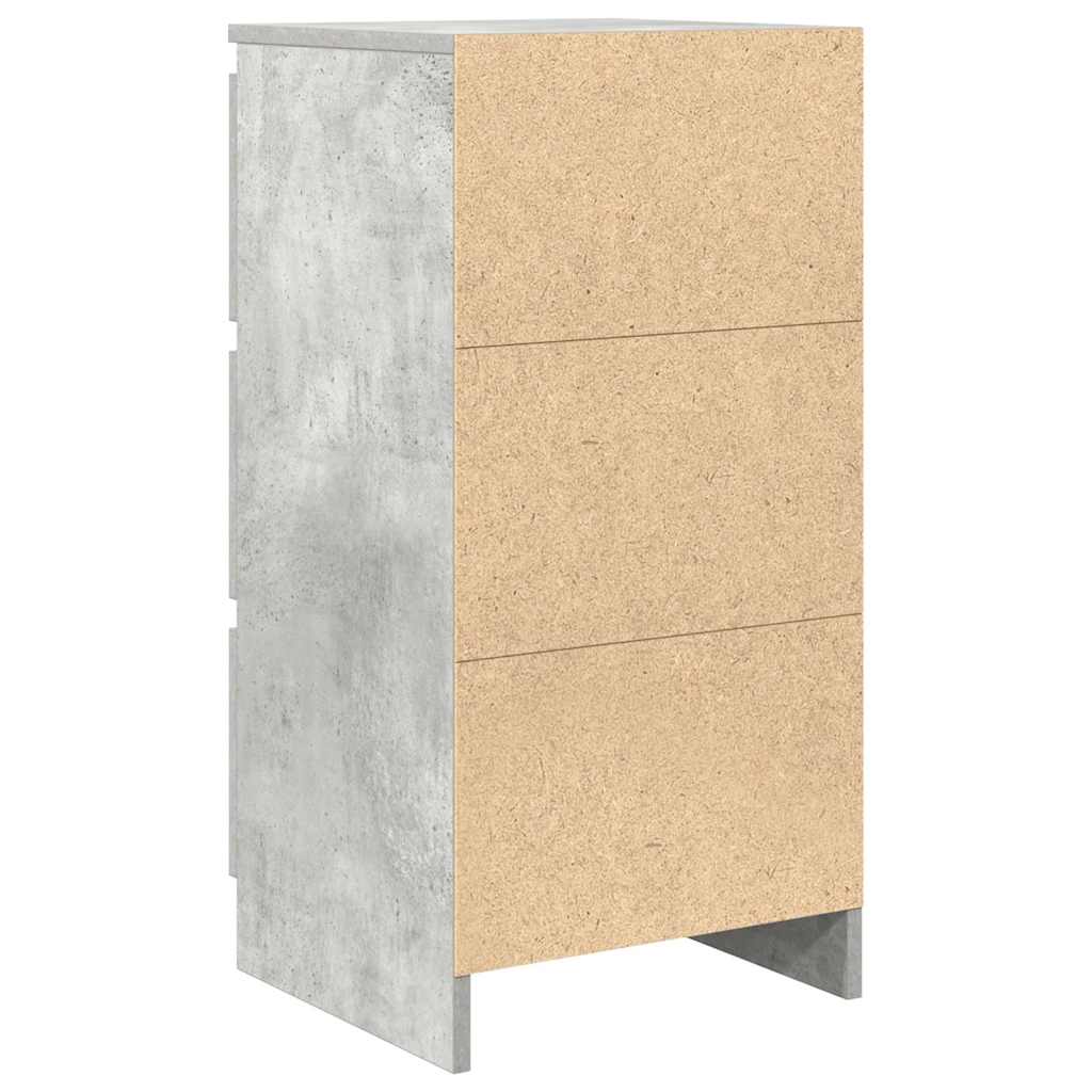Aparador 37,5x35x76 cm derivados de madeira cinza cimento