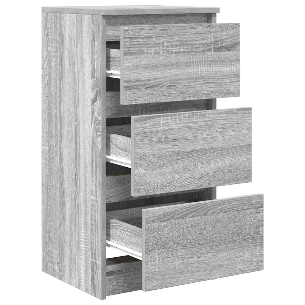 Aparador 37,5x35x76 cm derivados de madeira cinzento sonoma