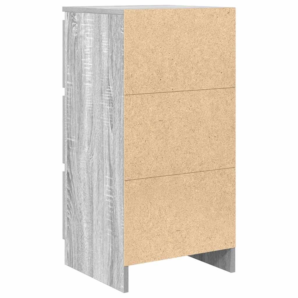 Aparador 37,5x35x76 cm derivados de madeira cinzento sonoma