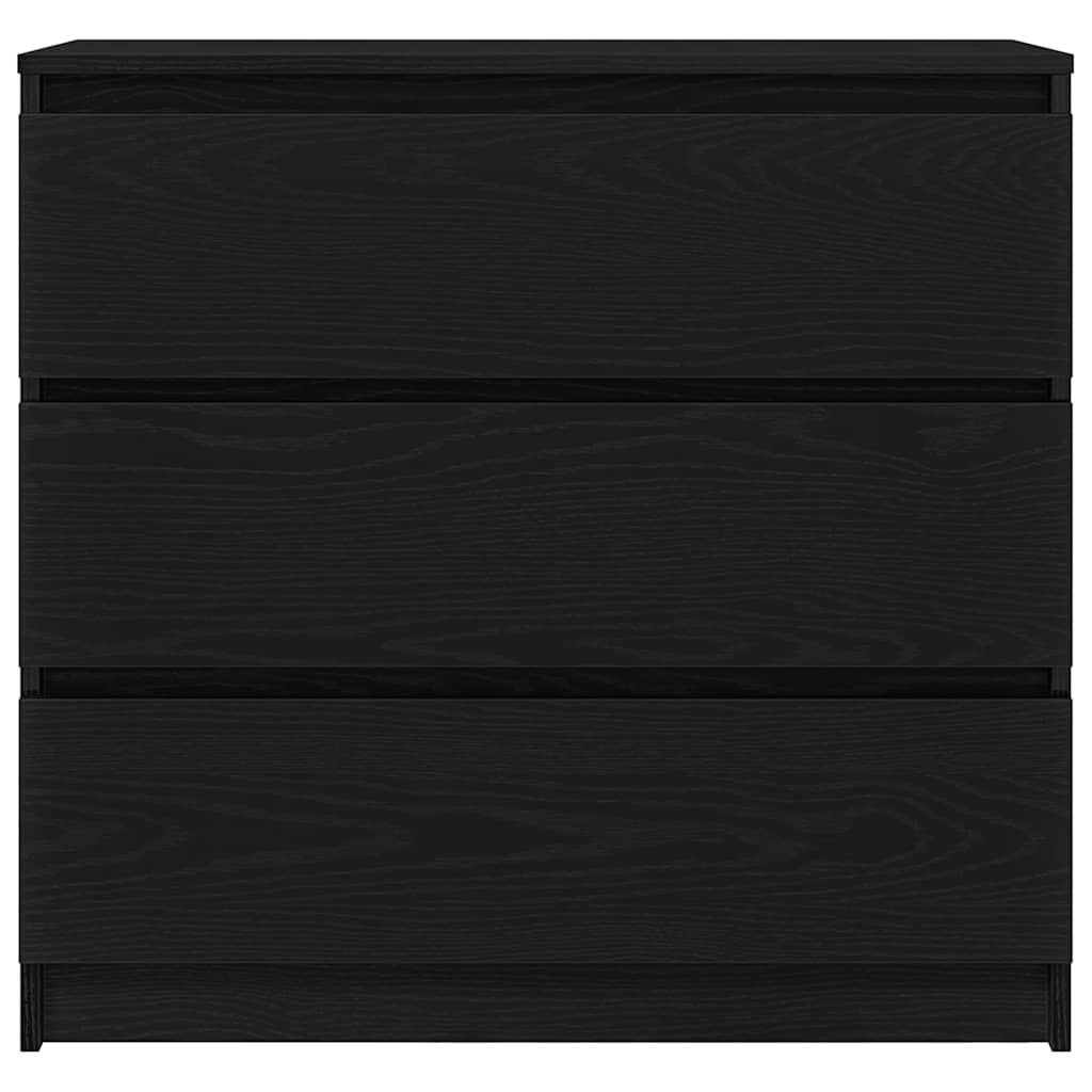 Aparador 80x35x76 cm derivados de madeira carvalho preto
