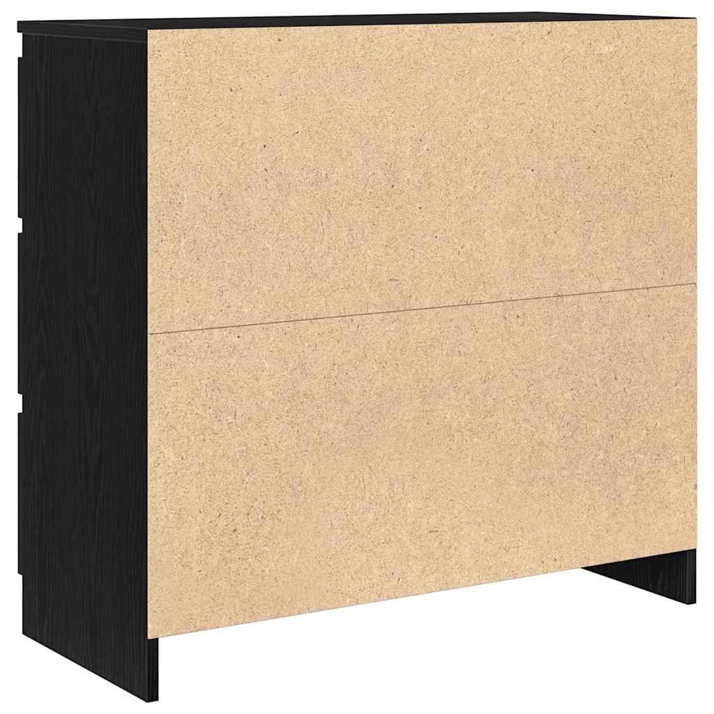 Aparador 80x35x76 cm derivados de madeira carvalho preto