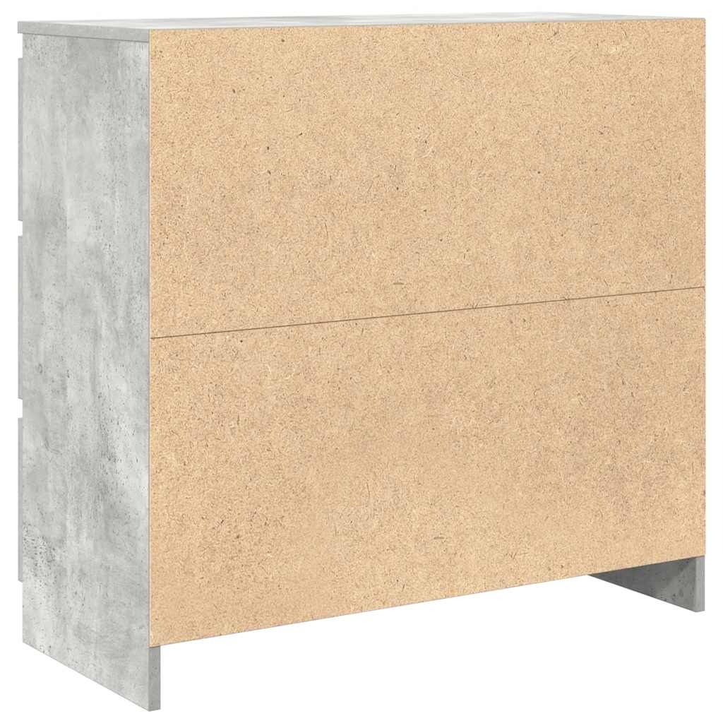 Aparador 80x35x76 cm derivados de madeira cinzento cimento