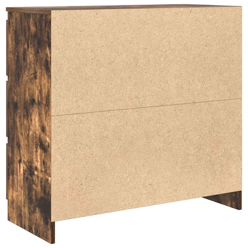 Aparador 80x35x76 cm derivados de madeira carvalho fumado