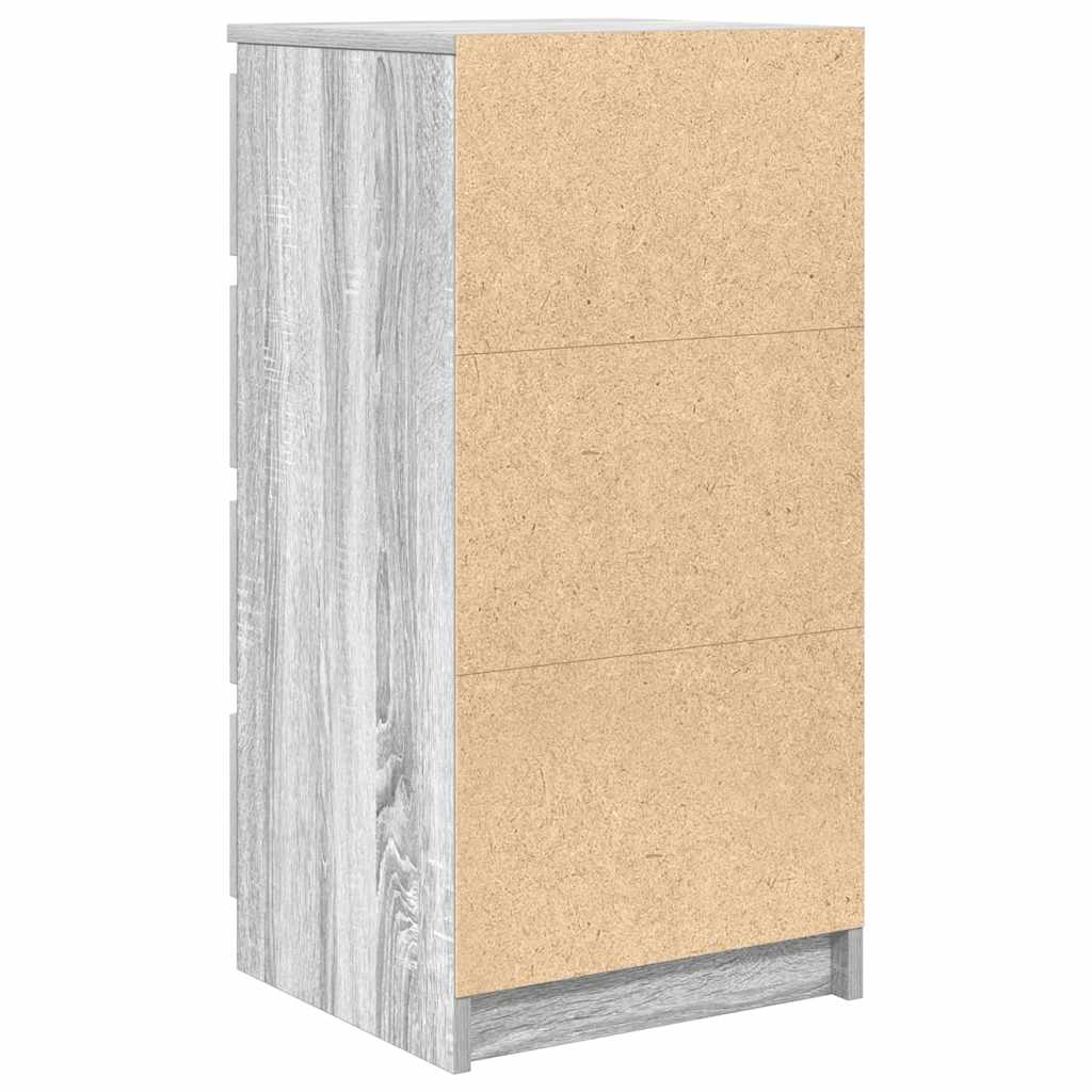 Aparador 37,5x35x76 cm derivados de madeira cinzento sonoma
