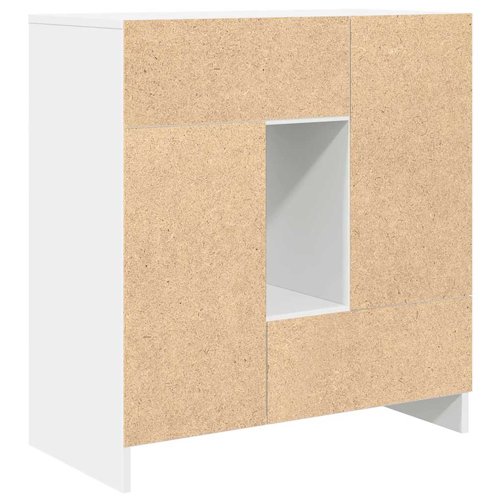 Aparador c/ gavetas e portas 70,5x34x74,5 cm branco