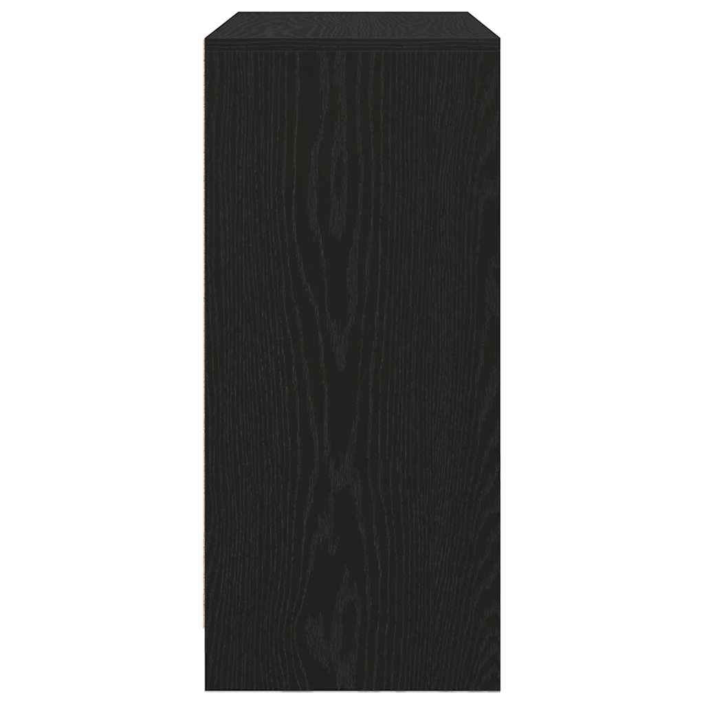 Aparador c/ gavetas e portas 70,5x34x74,5 cm carvalho preto